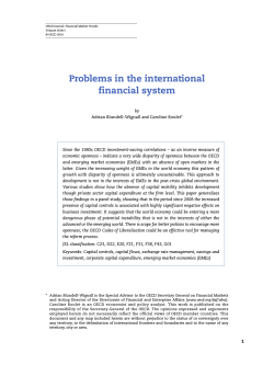 Problems in the international financial system