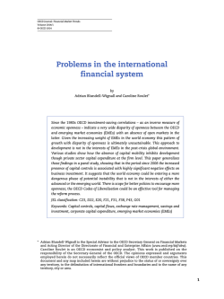 Problems in the international financial system