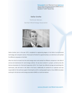 Stefan Grothe, German WindEnergy Association (BWE)