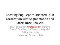 Boosting Bug-Report-Oriented Fault Localization with Segmentation