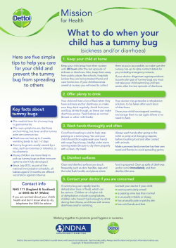 What to do when your child has a tummy bug