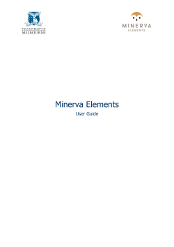 Minerva Elements User Guide