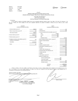 Statement of Affairs - 3214113 Nova Scotia Limited - dated