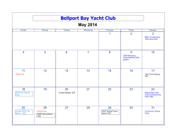 Calendar - Bellport Bay Yacht Club