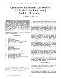 Optimization of Economic Load Dispatch Problem by Linear