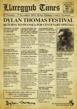 DYLAN THOMAS FESTIVAL