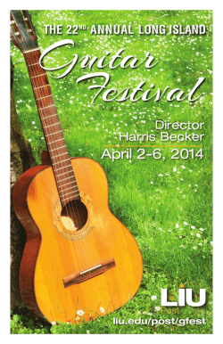 Festival 2014 Program - Long Island University