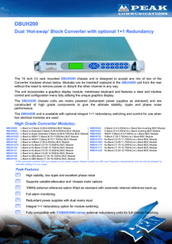 IBU series 19" rack mounted Block Up Converters