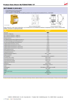 Product Data Sheet: BLITZDUCTOR&reg; VT BVT RS485 5 (918 401)