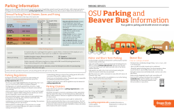 OSU Parkingand Beaver Bus Information