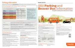 OSU Parkingand Beaver Bus Information