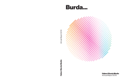 Annual Report 2013 - Hubert Burda Media