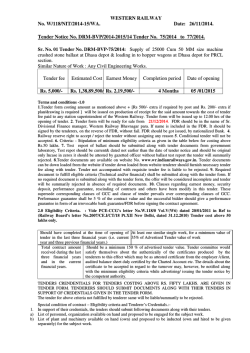 Download NIT - Western Railway