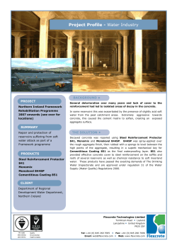 Project Profile - Water Industry