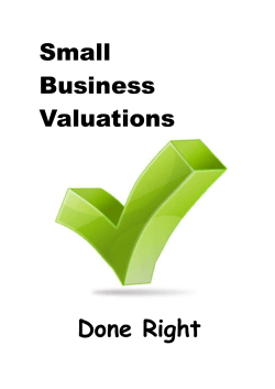 Small Business Valuations Done Right