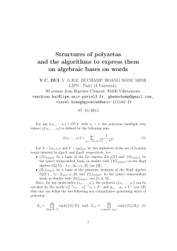 Structures of polyzetas and the algorithms to express them on