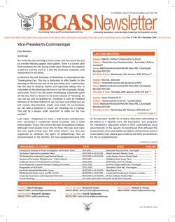 E-Newsletter - Bombay Chartered Accountants
