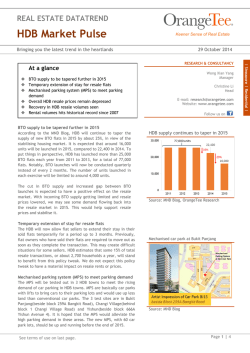 HDB Market Pulse 3Q14
