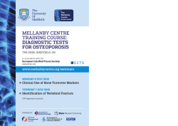 Download Flyer - Mellanby Centre for bone research