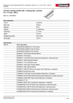 Door seal caramel, 21x1,3mm 21x1.3 mm, 1 sealing lip