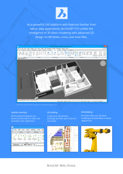 Download BricsCAD Brochure - Creative.Design.Solution CAD/CAM