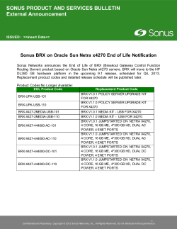 BRX on Oracle Sun Netra x4270 End of Life Notification