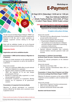 E-Payment - The Malaysian Bar