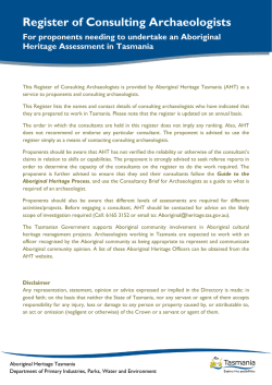 Register of Consulting Archaeologists