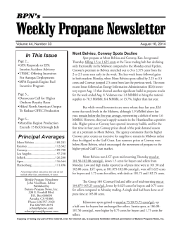 Weekly Propane Newsletter - Butane