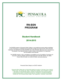 2014-2015 BSN Student Handbook