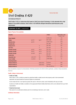 Shell Ondina X 420
