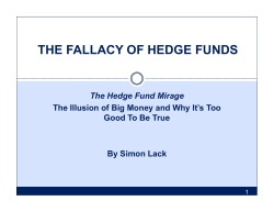 The Hedge Fund Mirage - Advisor Perspectives