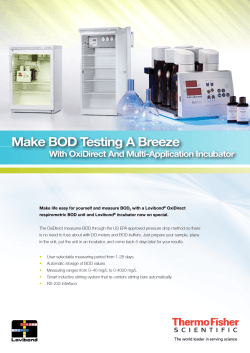 Make BOD Testing A Breeze - Thermo Fisher Scientific