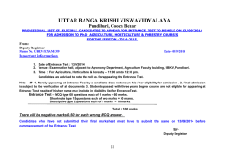 Download Notification and List of Eligible Candidates to appear for