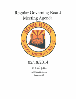 egular Governing Boa Meeting Agenda 02/18/20