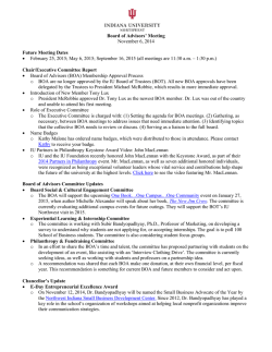 Board of Advisors - Indiana University Northwest