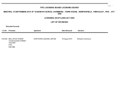 fife licensing board licensing board meeting, 15