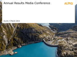 Presentation Annual Results Media Conference 2014 PDF