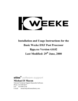 Install and Usage instructions for the free Weeke DXF