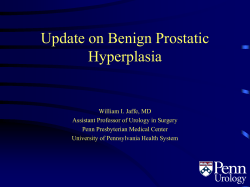 Update on Benign Prostatic Hyperplasia (BPH)