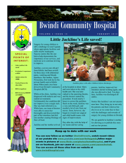 BCH Newsletter Feb 2014 - Bwindi Community Hospital