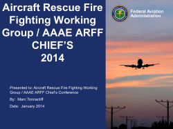 Aircraft Rescue Fire Fighting Working Group / AAAE