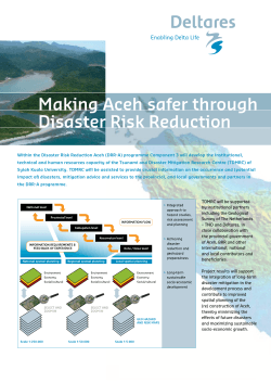 Aceh Disaster Risk Reduction
