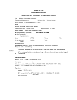Certificate of Compliance-Design (Regulation