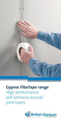 Gyproc FibaTape range
