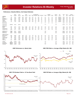 Investor Relations Bi-Weekly