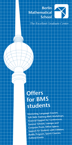 Offers for BMS students