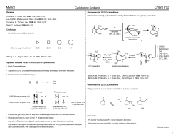 Cyclobutane Synthesis