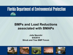 BMPs and Load Reductions associated with BMAPs