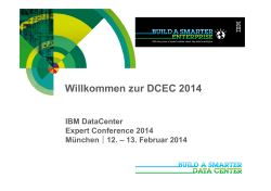 Willkommen zur DCEC 2014